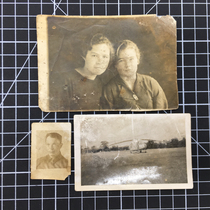 A6904 old Soviet photos of people officers humanities and geography black and white photos not new fidelity real-life photos