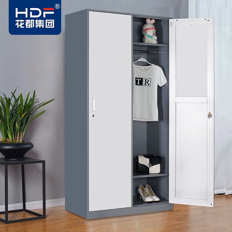 Special Clearance Sale with Free Shipping! Huadu Two-Color Two-Door Locker, Steel Staff Locker, Gym Storage Locker