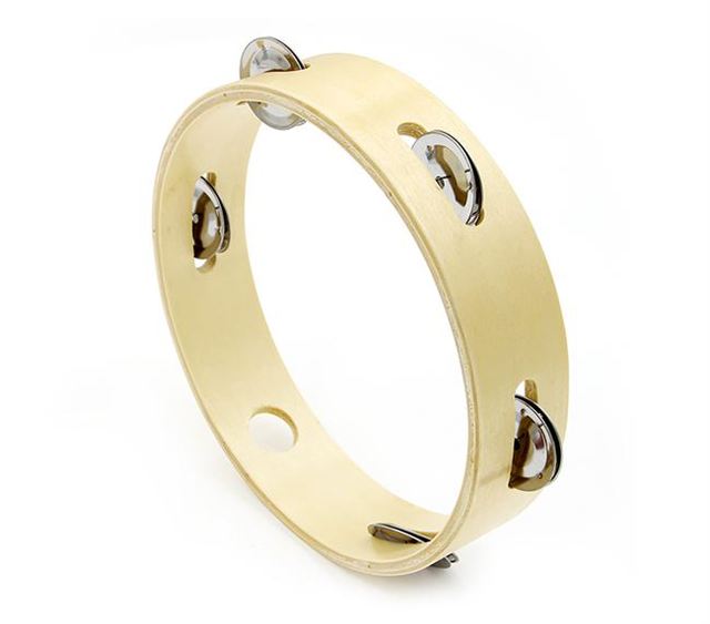 Orff bộ gõ vòng gỗ tambourine trẻ nhỏ dạy nhạc đồ chơi nhẫn tambourine / chuông reo dan piano cho be
