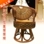 暄 Ban công Wicker Ghế nội thất Ba mảnh Ghế đơn Tie Giải trí Wicker Ghế cao Trở lại Real Zen Phòng học đơn Ghế Teng - Bàn ghế ngoài trời / sân bàn ghế ban công đẹp