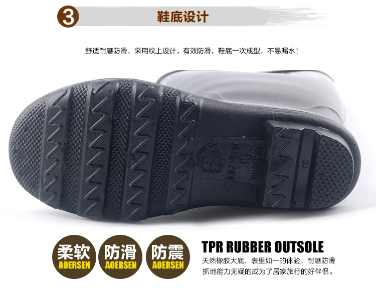 Chaussures - bottes caoutchouc homme WARRIOR - semelle caoutchouc - Ref 960709 Image 13