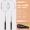 601 Double racket white blue+pink free badminton/racket set