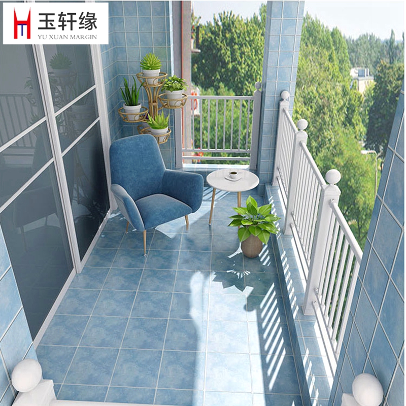 Imitation ancient brick Kitchen Make-up Room Balcony Tiles Mediterranean Fields Garden Wall Brick Non-slip Floor Tiles 300x300 Retro Brick