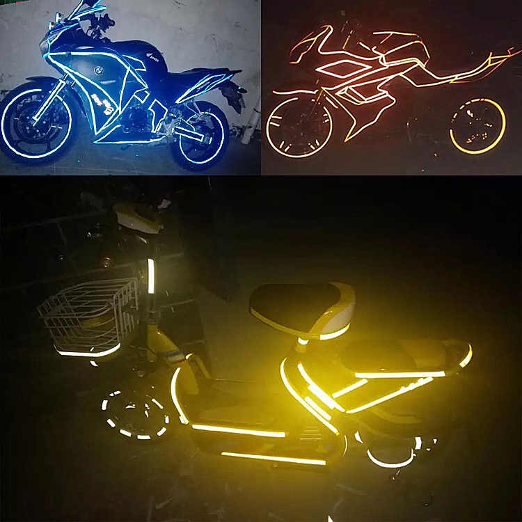 Pedal Ferro Ghost Fire Electric Car Climbing Bike Body Personality Retrofit Waterproof Reflective Patch Strip Stickers Cling Film