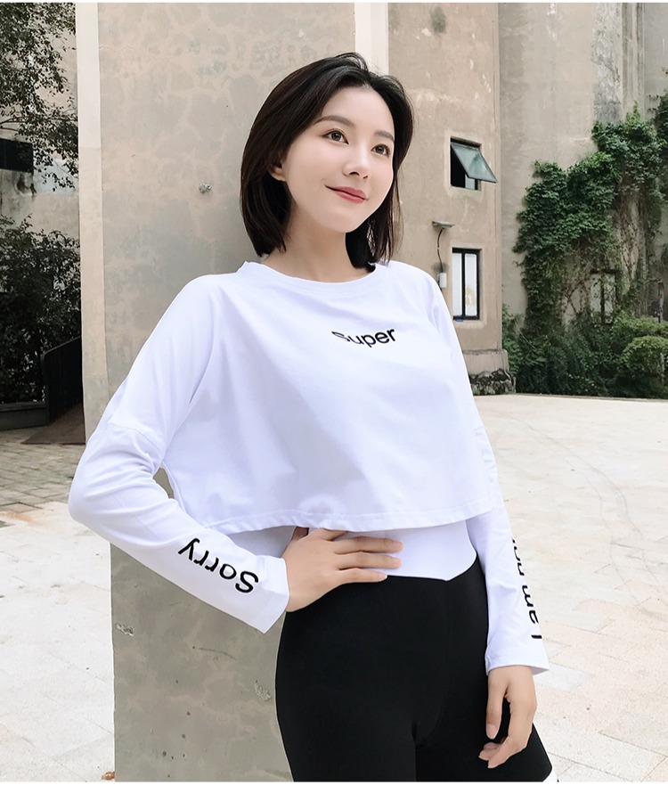 Áo dài không lưới màu đỏ thể thao nhanh khô thoáng khí Áo thun nữ yoga tập thể dục áo dài tay chạy nhảy áo khoác ngắn áo ba lỗ thể thao nữ