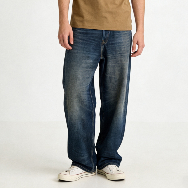 [in Stock] Ac Unisex 1981 Low-Waist Loose Wide-Leg Jeans Versatile Straight-Leg Floor-Length Pants