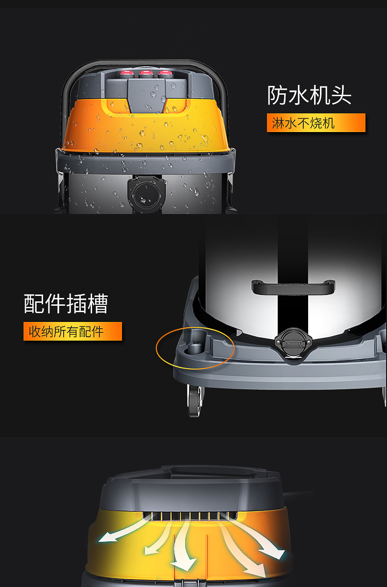 Chigo 4800W máy hút bụi công nghiệp gia đình mạnh mẽ nhà máy thương mại công suất cao xưởng máy hút bụi lớn - Máy hút bụi robot hút bụi nào tốt webtretho