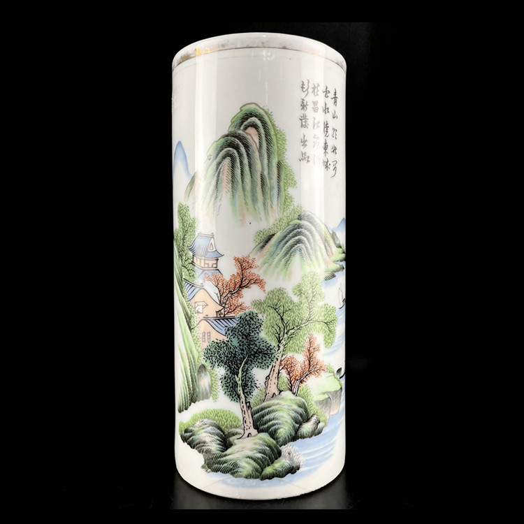 粉彩刀马人物花瓶【保真包老古董古玩】解放初出口外销/回流瓷器-淘宝