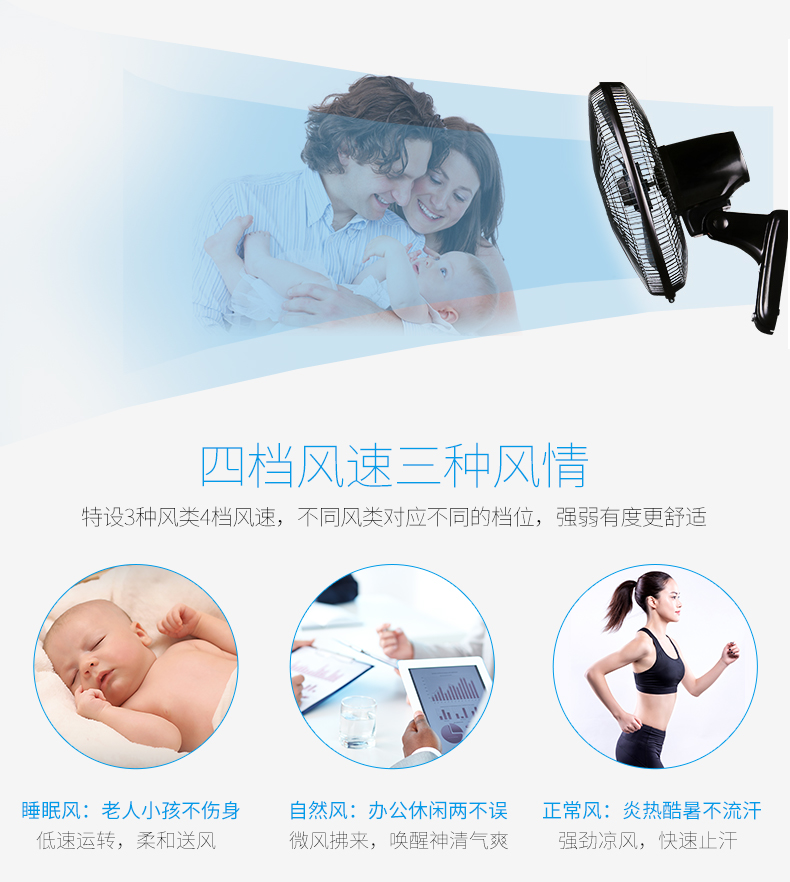 Quạt đôi hạnh phúc Quạt treo tường điều khiển từ xa Quạt phòng ngủ Ký túc xá Lắc Quạt - Quạt điện quạt trần mitsubishi 5 cánh