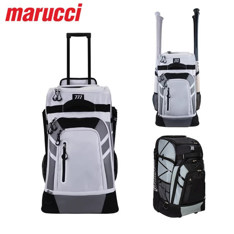 【Nine-Inning Baseball】American Marucci Convoy Wheeled Baseball and Softball Catcher Roller Equipment Bag