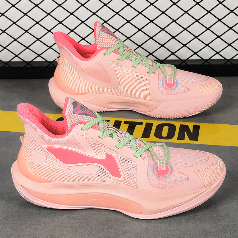 Sonic 11 Star Basketball Shoes for Men and Women, Mesh Pink Gu Yu Sports Shoes, Children's Putian Competition Training Sneakers