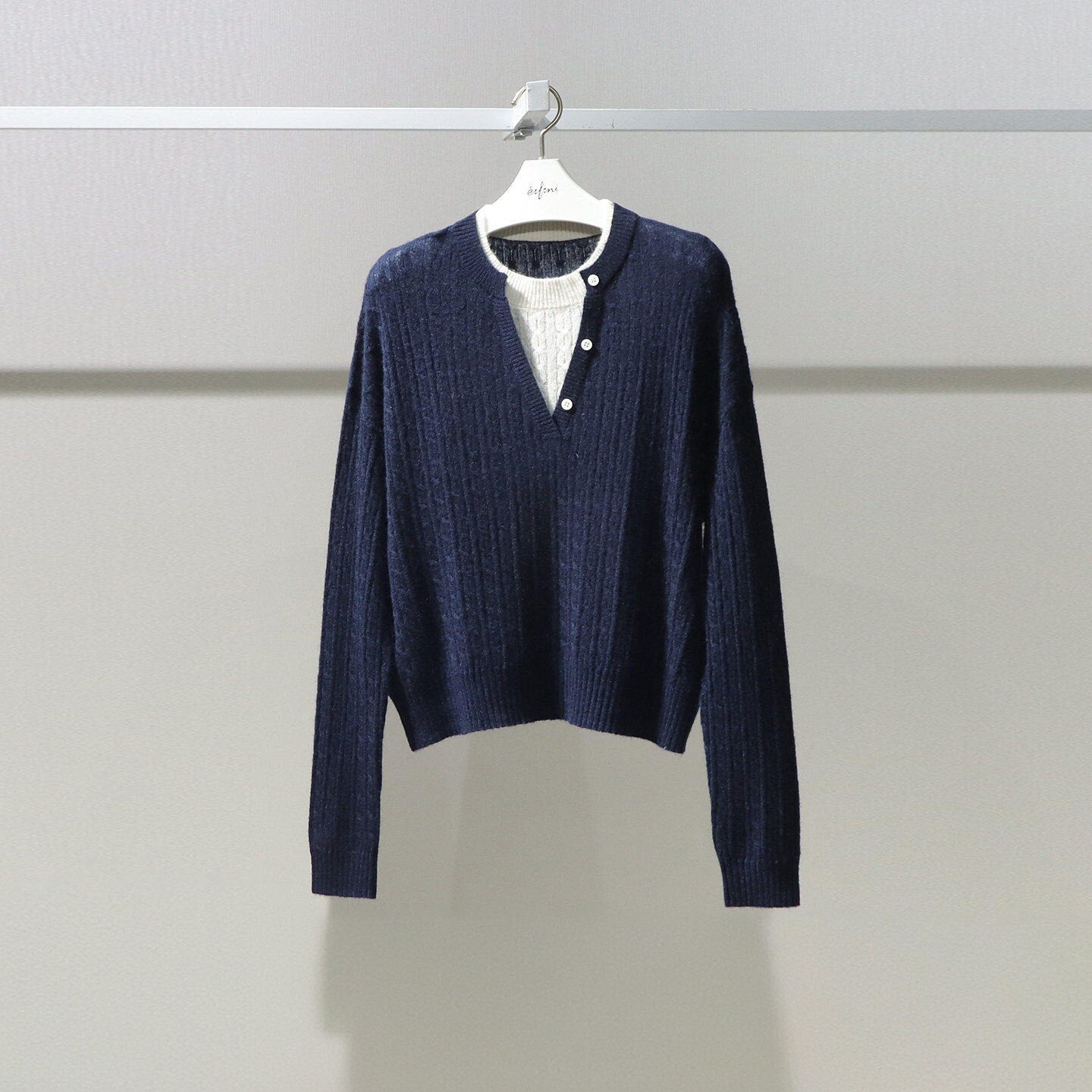 1GA633471Q 2025冬新款国内代购时尚百搭套头羊毛衫