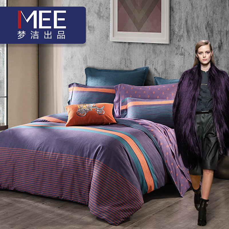 梦洁家纺 MEE 觅 全棉磨毛四件套床品 天猫优惠券折后￥239起包邮（￥339-100） 1.5/1.8米 多款可选