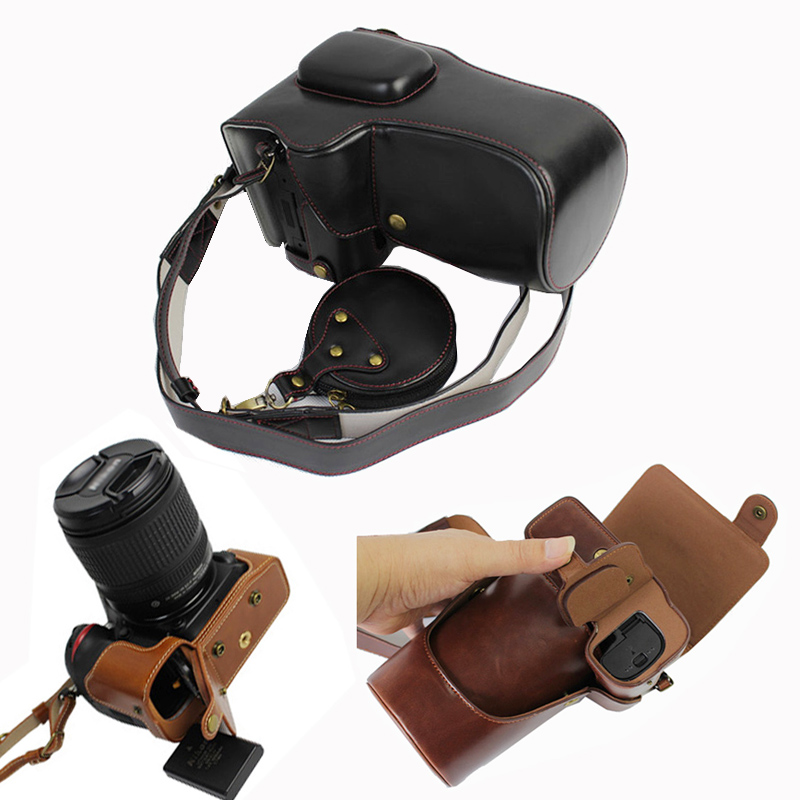 Nikon single eye camera leather D7100 D7100 D7200 D75000 D75000 sleeve retro D750 base half sleeve