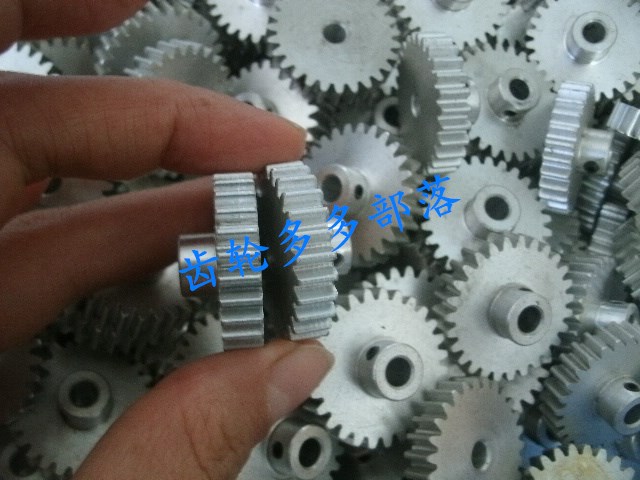 1 model 23 teeth 24 teeth 25 teeth aluminium flat straight gear light model Precision accessories Rolling tooth machined parts