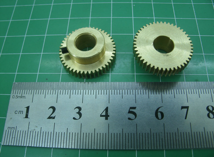 Copper gear 0 5 mode 45 gear steering remote control model deceleration 3D printer feed wheel extrusion wheel