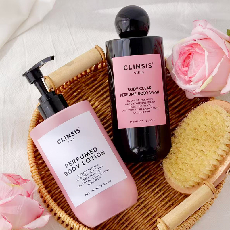 Clinsis Shower Gel 50ml Travel Size Paris Girl Camellia Long-Lasting Fragrance Amino Acid Cleansing for Men and Women