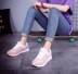 Giày chạy bộ mùa đông mới 2019 Giày thể thao nữ chống trượt Giày dày học sinh nhẹ lưới thoải mái Giày chạy bộ nữ