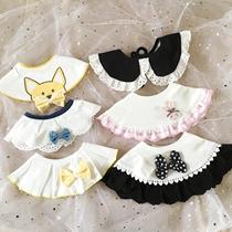 Baby cotton saliva towel cartoon princess wind bib baby small bib 360 degree rotatable round flower