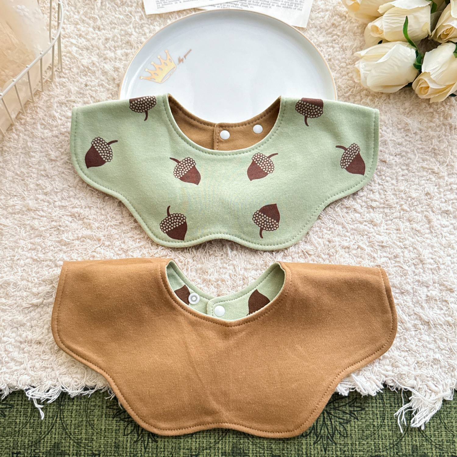 Korea's same style double-sided baby saliva towel ins