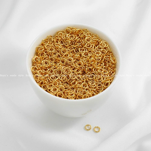 Открытие протокола кольцо 18 тыс. Сумка золото, серебряное белое золото отверстие o Кольцо C Круг соединение кольцо DIY Аксессуары для гербов аксессуары