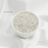 Серебряный, 8mm, 0.7mm, серебро 925 пробы