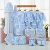 Bộ quà tặng cho bé mùa xuân và mùa hè mới quần áo cotton sơ sinh cho bé tặng trăng tròn trăm ngày hộp quà cũ danh sách đồ sơ sinh cần mua