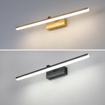 Punch-free mirror front light led toilet bathroom mirror cabinet lamp modern simple Nordic aluminum American toilet wall lamp