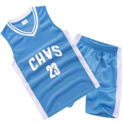New childrens clothing Boys basketball clothing summer sports vest set for primary and secondary school boys 6-15 years old jersey 