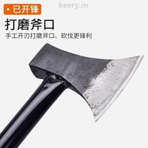 Large ax for chopping firewood mountain ax camping outdoor logging multi-function @ woodworking ax for chopping firewood tree chopping large household ax