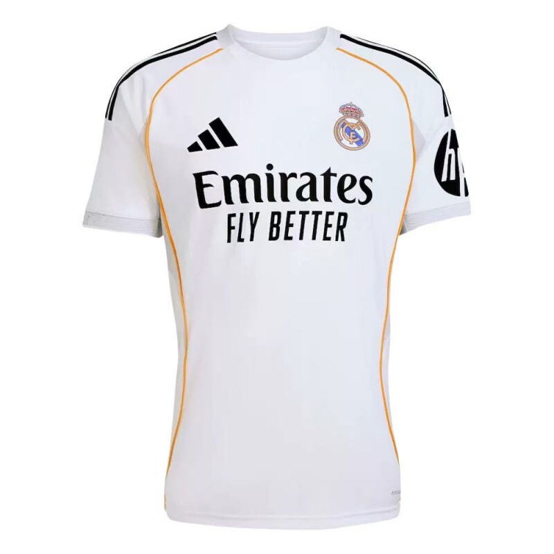 Adidas Real Madrid 25/26 Season Fan Version Home Short-Sleeved Jersey Jj1931 Jn8884 Adidas Real Madrid 25/26 Season Fan Version Home Short-Sleeved Jersey Jj1931 Jn8884