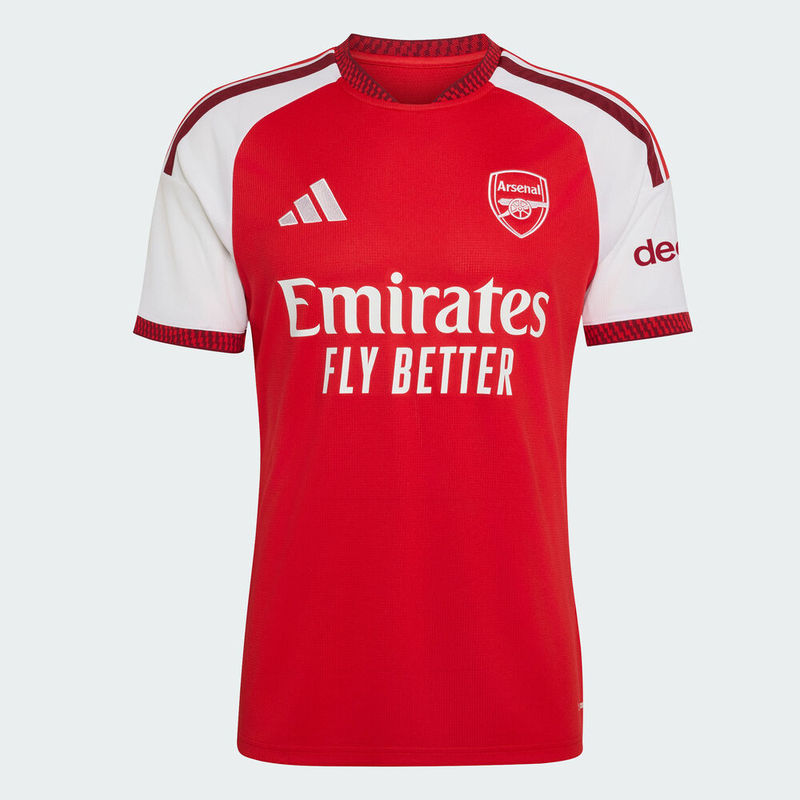 Adidas Premier League Arsenal 26/27 Season Home Short-Sleeved Fan Version Rice Jersey Jz3168 Adidas Premier League Arsenal 26/27 Season Home Short-Sleeved Fan Version Rice Jersey Jz3168