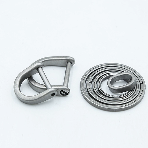 Брелок для ключей из титанового сплава EDC с боковым открытием 𫔭 кольцо многоразмерная соединительная пряжка портативная нержавеющая подвесная пряжка автомобильный брелок