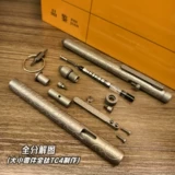 Нейтральный стилус из титанового сплава с полной гравировкой плачущей улыбки Schneider G2 FelhoelterAFK