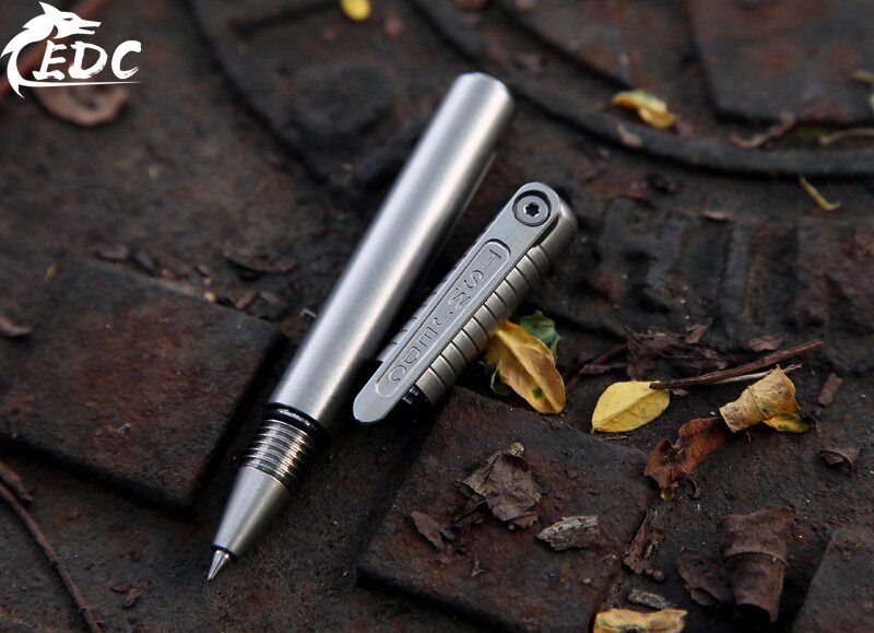 Mini Taktischer Stift Tc4 Titanlegierung Metall Handschrift Unterschrift Stift Edc Ausgestattet Mit Zurück Clip Outdoor Kampf Schutz Werkzeug – Detail 13