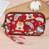 С молнией, красный, большой