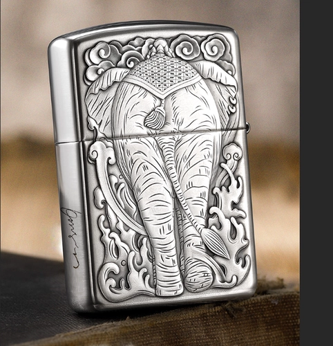 Zippo Ligher Original Zppo Zhibao серебряная серебряная броня.