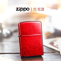 Zippo nhẹ chính hãng Mỹ chính hãng sơn đỏ chính hãng 21063 nam zppo nhập khẩu chống gió - Bật lửa bật lửa cartier