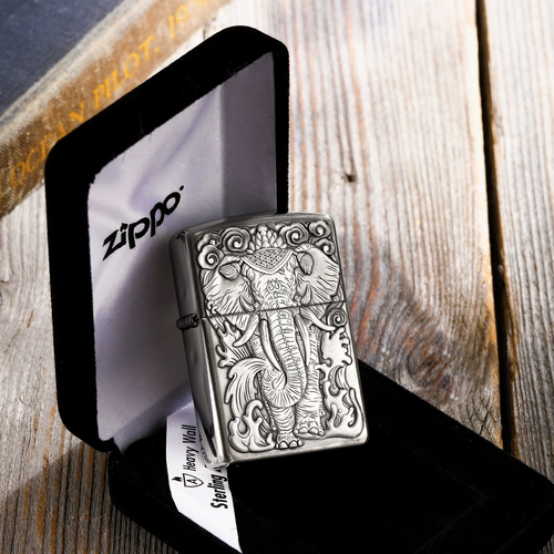 Zippo Ligher Original Zppo Zhibao серебряная серебряная броня.
