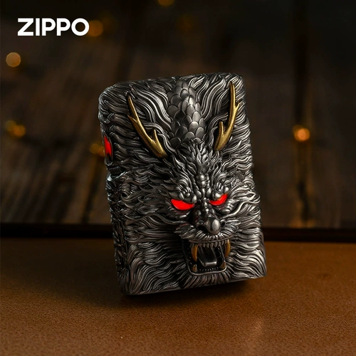 zippo Мужская оригинальная ветрозащитная зажигалка на керосине, подарок на день рождения