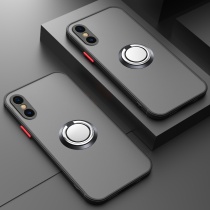 Apple X Mobile Phone Shell Pro-Skin Frosted Apple Xr Lens Full Package Anti-Fall Trend Magnetic ring bracket Creative Apple Xs Protective Sleeve Mesh Red New ultra-thin Apple xsmax mobile phone shell