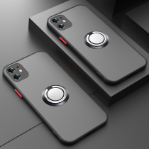 Apple 12 phone shell pro-skin frosted 12mini version lens full package anti-fall iPhone12pro protective sleeve suction ring buckle bracket for new ultra thin Apple 12pro mobile phone