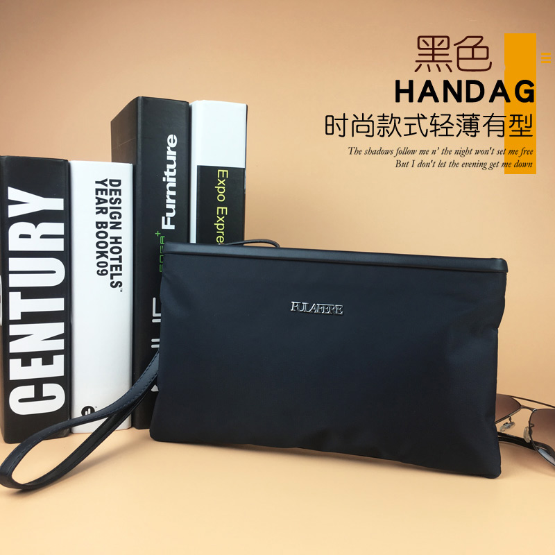 Men's handbag Canvas Hand Grab Bag Real Fashion Tide Men's Handbag Summer Waterproof Oxford Spun Camouflak Individuality Casual Hand Carry Bag