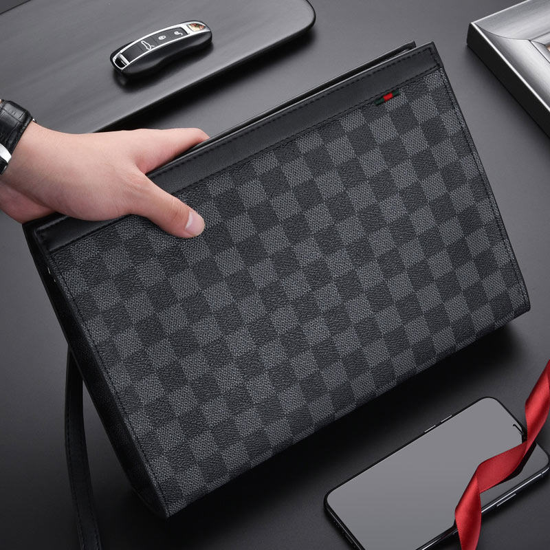 Men's clutch bag 2021 new big name handbag men's large capacity clip bag wash bag fashion trendy men's casual bag