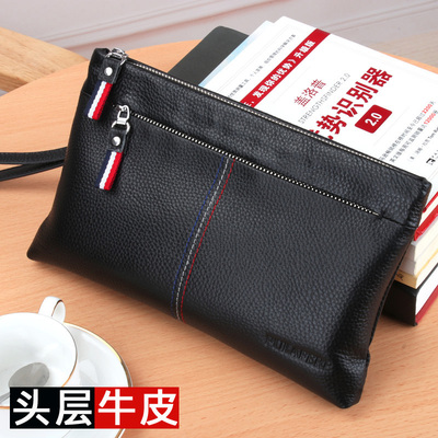 taobao agent Leather capacious hand loop bag, fashionable small clutch bag