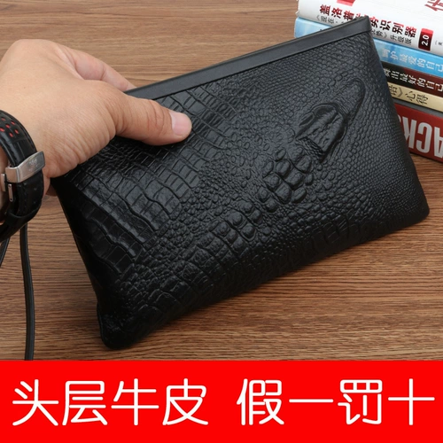 Сумка с петлей на руку, маленькая сумка клатч, вместительный и большой бумажник, из натуральной кожи