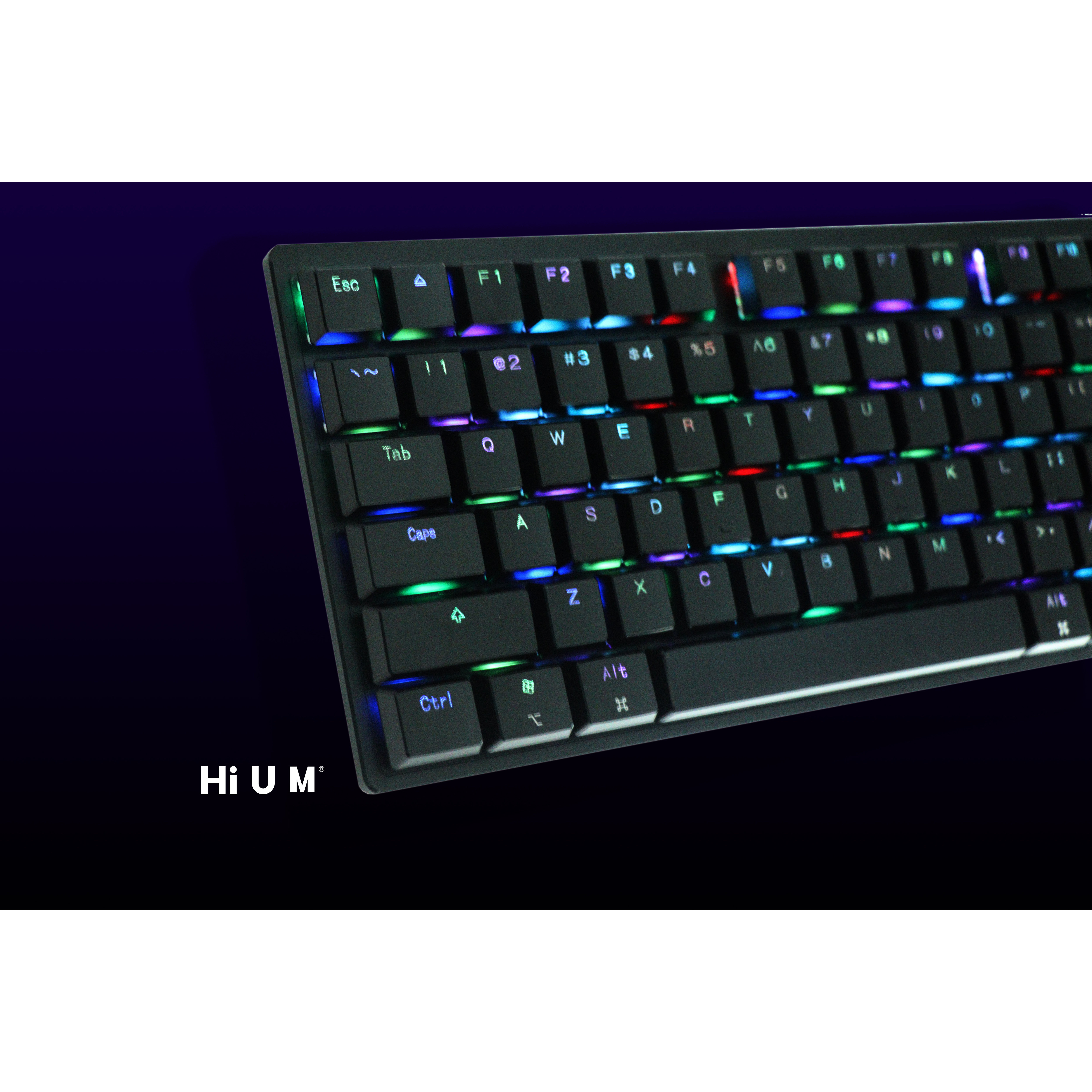 Hi u m aluminum alloy complete set of low-profile keycaps: give
