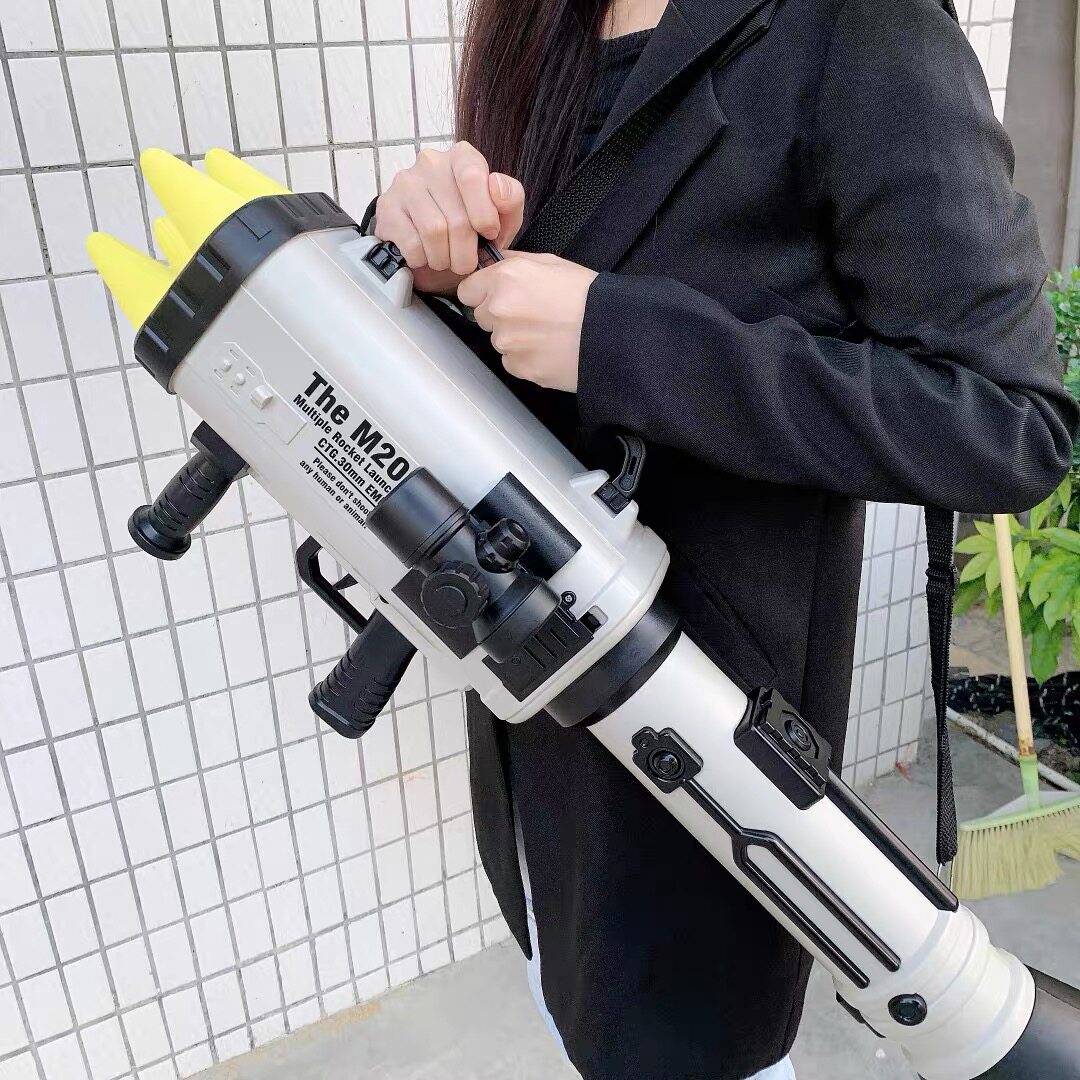 Jedi rpg children's four-connected barrel rocket mortar launcher toy gun for survival emulation and peace elite