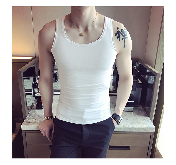 Mùa hè s code nam mồ hôi vest kích thước nhỏ bó sát siêu mỏng áo thoáng khí nam thể thao vest dưới áo lót nam sát nách