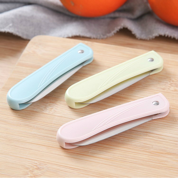 Home Dormitory Fold water fruit knife Peel Water Fruit Knife Portable Folding Knife With sharp stainless steel melon and fruit knife